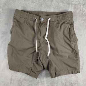 Vuori Shorts Mens M 7" In Green Ripstop Hiking Climbing Outdoors Trail Stretch